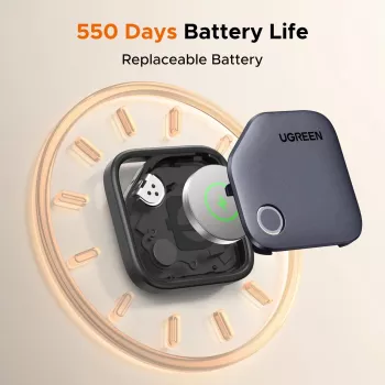 UGREEN FineTrack Bluetooth Tracker CM829 für Samsung SmartThings, Schwarz