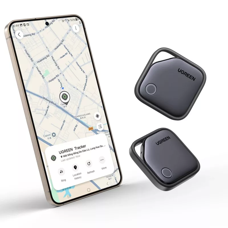 UGREEN FineTrack Bluetooth Tracker CM829 für Samsung SmartThings, Schwarz