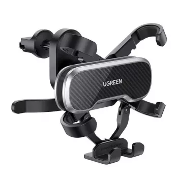 UGREEN Gravity Auto Telefonhalter Halterung für Armaturenbrett Windschutzscheibe, Universelle Smartphone-Halterung mit Starker Saugnapf, 360° Drehung, Teleskoparm, Ein-Knopf-Entriegelung, Schwarz