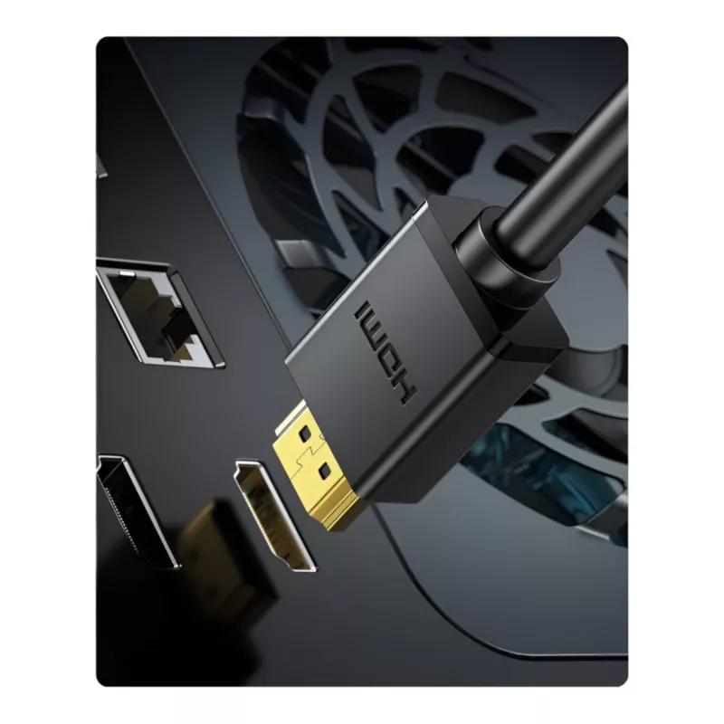 UGREEN HD106 HDMI-zu-DVI-Kabel, 2m, Schwarz, 1080p, vergoldet, dreifach abgeschirmt