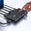 UGREEN HDMI 2.0 KVM Switch 2-In-1 Out, 2 Computer 1 Monitor, 4K@60Hz, 3-Port USB 2.0 Hub, Push Button & Hotkey Switching, Aluminiumlegierung, HDCP 2.2, HDR10