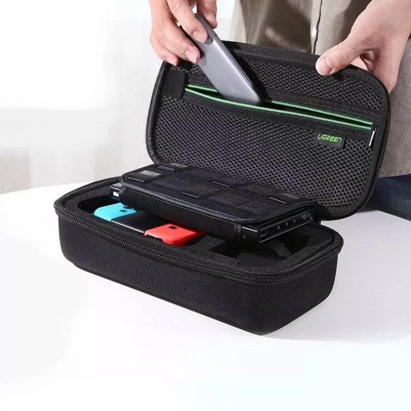 UGREEN LP145 Schutzhülle für Nintendo Switch, EVA-Hartschale, Oxford Schwarz