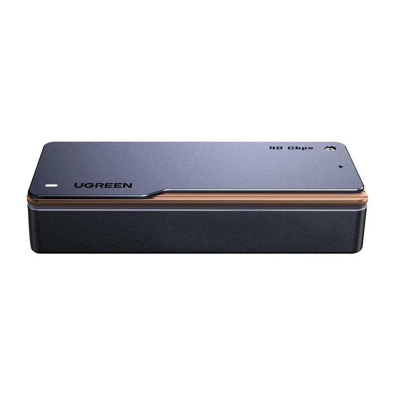 UGREEN M.2 NVMe SSD Gehäuse D703 USB4 40Gbps Werkzeugfrei Aluminium Space Grey