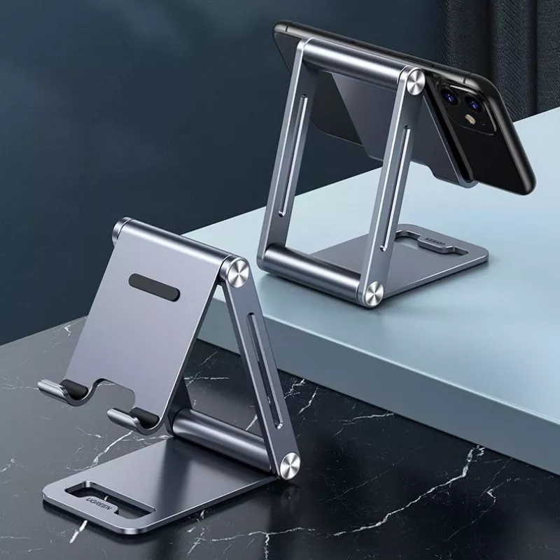 UGREEN Metall-Aluminium Klappbarer Handy- und Tablet-Ständer Grau (LP263 80708)