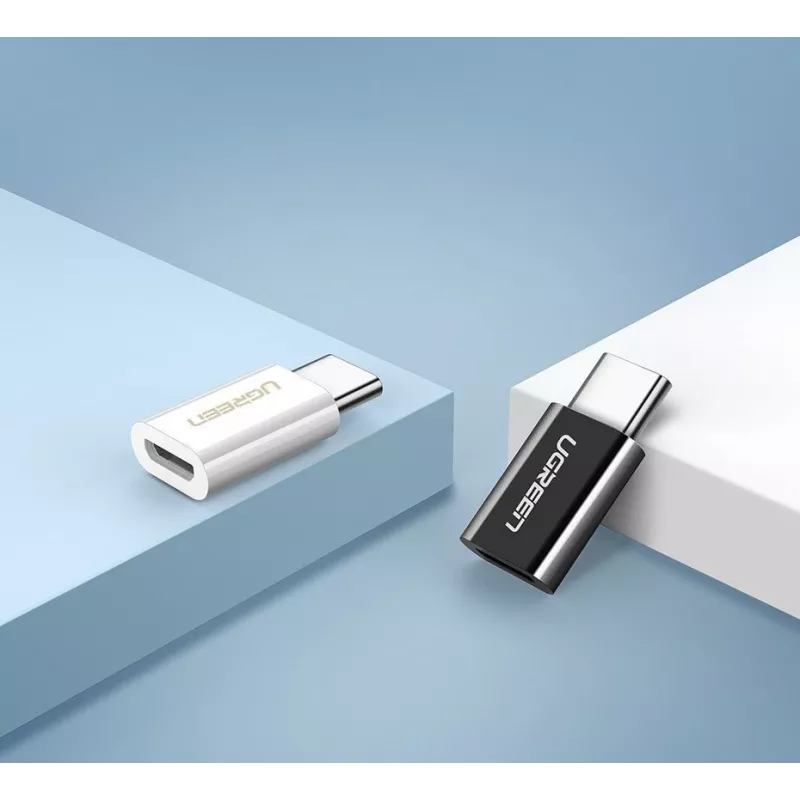 UGREEN Micro USB auf USB-C Adapter Schwarz (30391)