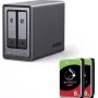 UGREEN NASync DXP2800 2-Bay NAS mit 16 TB (2x 8 TB Seagate IronWolf) Intel N100 8 GB DDR5