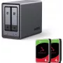 UGREEN NASync DXP2800 2-Bay NAS mit 8TB (2x Seagate IronWolf 4TB), Intel N100, 2.5GbE