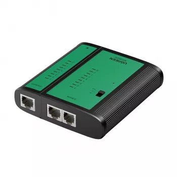 UGREEN Netzwerk- und Telefonkabel-Tester RJ45 RJ11 Durchgangstester für Cat5 Cat5e Cat6 Cat6a Cat7 Ethernet- und Telefonkabel mit LED-Anzeigen, abnehmbarem Remote-Gerät, 9V-Batteriebetrieb, NW167