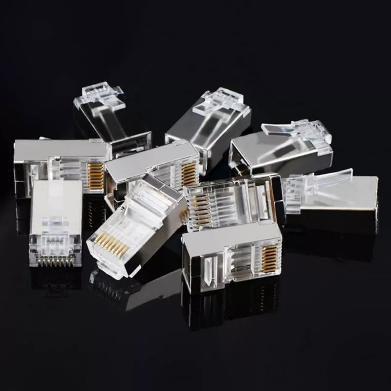 UGREEN NW111 RJ45 Cat6 Ethernet Netzwerkstecker 100er Pack - Silber/Transparent