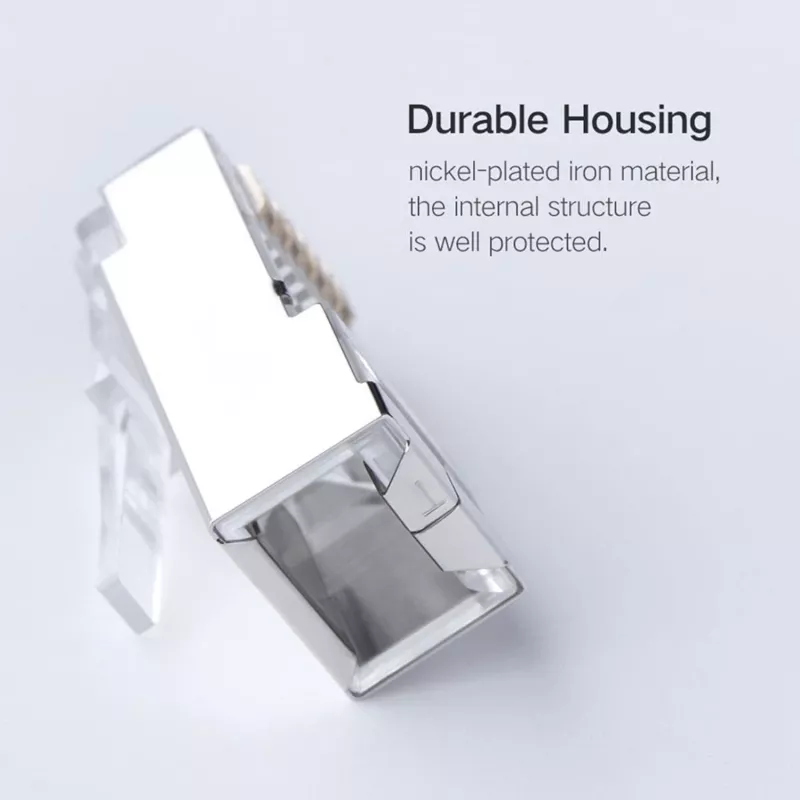 UGREEN NW111 RJ45 Cat6 Ethernet Netzwerkstecker 100er Pack - Silber/Transparent