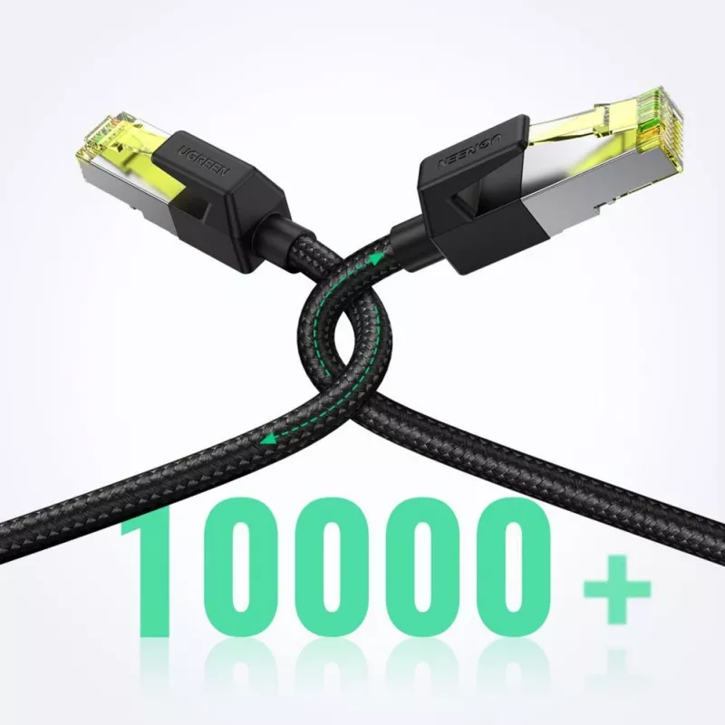 UGREEN NW150 Cat 7 Ethernet Patchkabel 3m - Schwarz