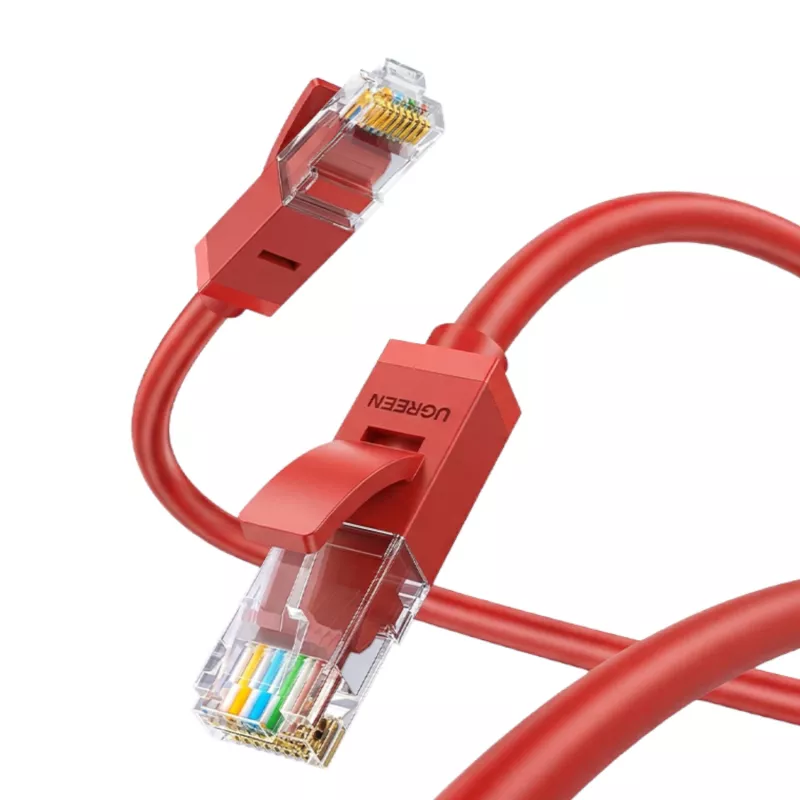 UGREEN RJ45 CAT6 Ethernet 0,5m LAN-Netzwerkkabel - Rot (1Gbps, 250MHz)