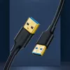 UGREEN US128 USB 3.0 A-Stecker auf A-Stecker Kabel 2m Schwarz
