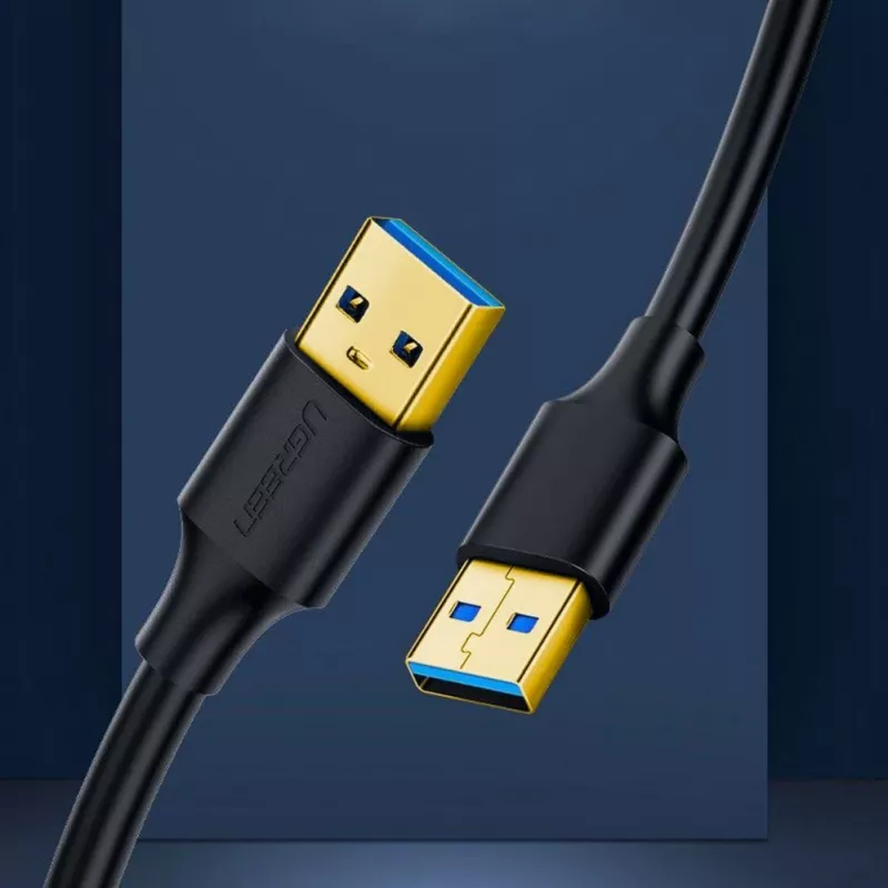 UGREEN US128 USB 3.0 A-Stecker auf A-Stecker Kabel 2m Schwarz