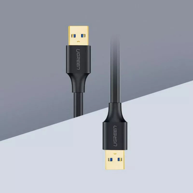 UGREEN US128 USB 3.0 A-Stecker auf A-Stecker Kabel 2m Schwarz