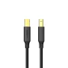 UGREEN US135 USB 2.0 A-B Kabel, vergoldet, 2m, Schwarz