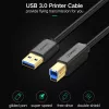 UGREEN US210 USB 3.0 A auf B Kabel, 2m, Schwarz