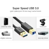 UGREEN US210 USB 3.0 A auf B Kabel, 2m, Schwarz