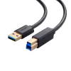 UGREEN US210 USB 3.0 A auf B Kabel, 2m, Schwarz