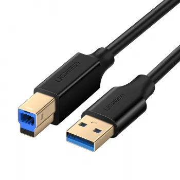 UGREEN US210 USB 3.0 A auf B Kabel, 2m, Schwarz