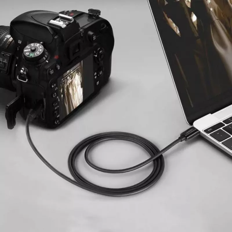 UGREEN US242 USB-C auf Mini USB Kabel 1m Schwarz