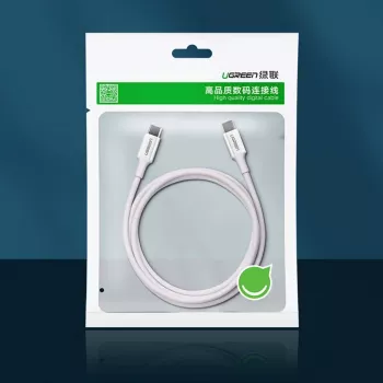 UGREEN US264 USB-C auf USB-C Kabel 1m Weiß 100W PD QC AFC