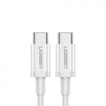 UGREEN US264 USB-C auf USB-C Kabel 1m Weiß 100W PD QC AFC