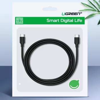 UGREEN US286 USB-C auf USB-C Kabel 1m Schwarz - PD QC 3A 480Mbps