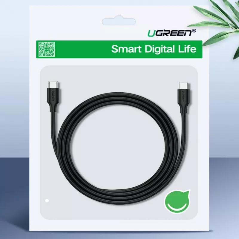 UGREEN US286 USB-C auf USB-C Kabel 1m Schwarz - PD QC 3A 480Mbps