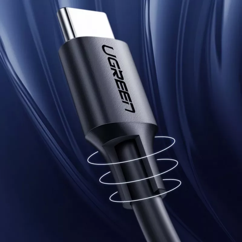 UGREEN US286 USB-C auf USB-C Kabel 1m Schwarz - PD QC 3A 480Mbps