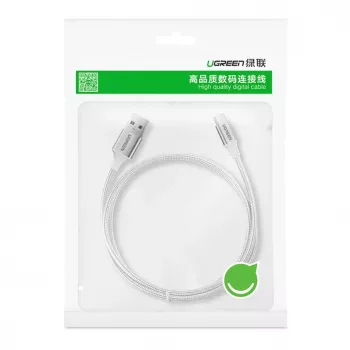 UGREEN US288 USB-A auf USB-C Kabel QC 3.0 3A 1m Weiß