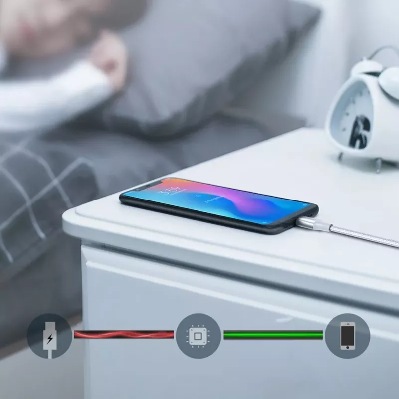 UGREEN US288 USB-A auf USB-C Kabel QC 3.0 3A 1m Weiß