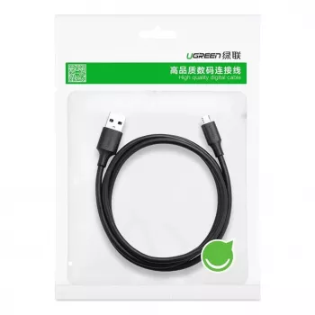 UGREEN US289 Micro USB / USB-A Kabel 0,25m - Schwarz