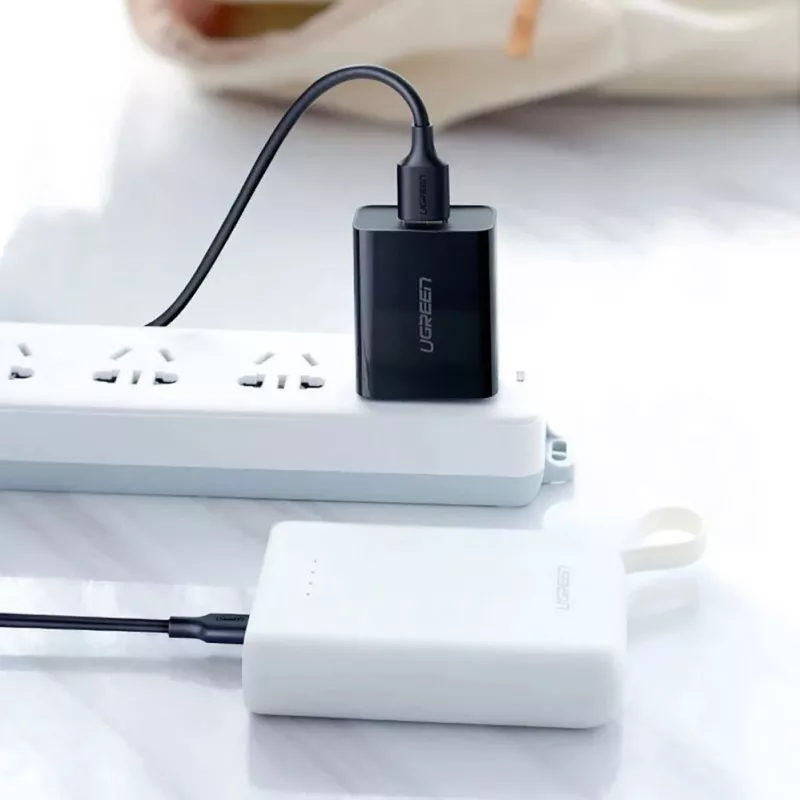 UGREEN US289 Micro USB / USB-A Kabel 0,25m - Schwarz