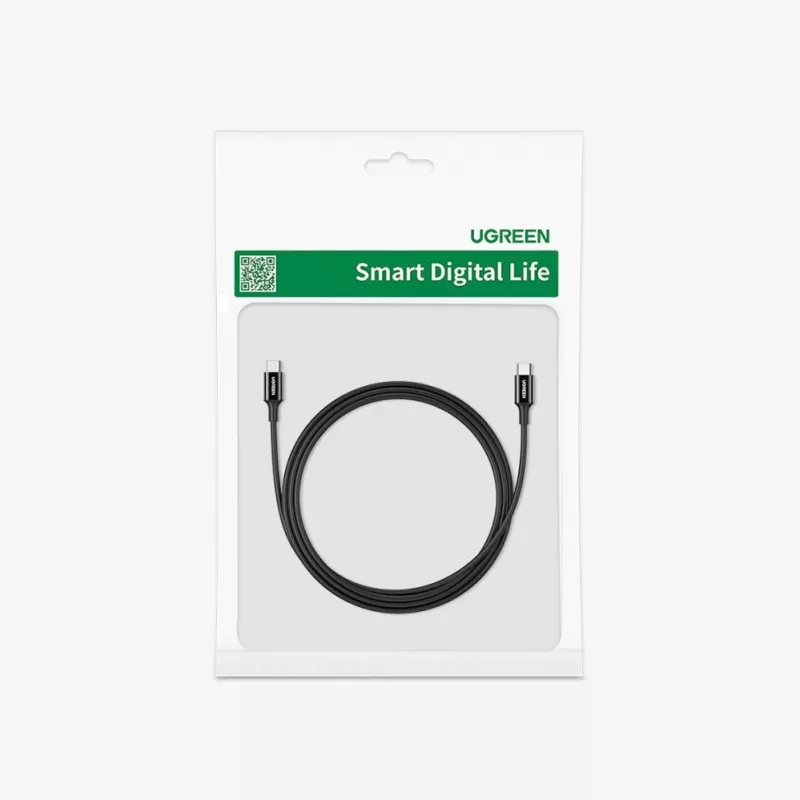 UGREEN US300 USB-C auf USB-C Kabel 480Mbps 5A 1m Schwarz