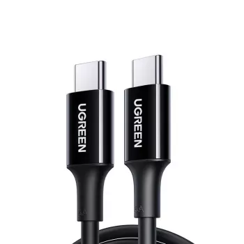 UGREEN US300 USB-C auf USB-C Kabel 480Mbps 5A 1m Schwarz