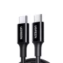 UGREEN US300 USB-C auf USB-C Kabel 480Mbps 5A 1m Schwarz