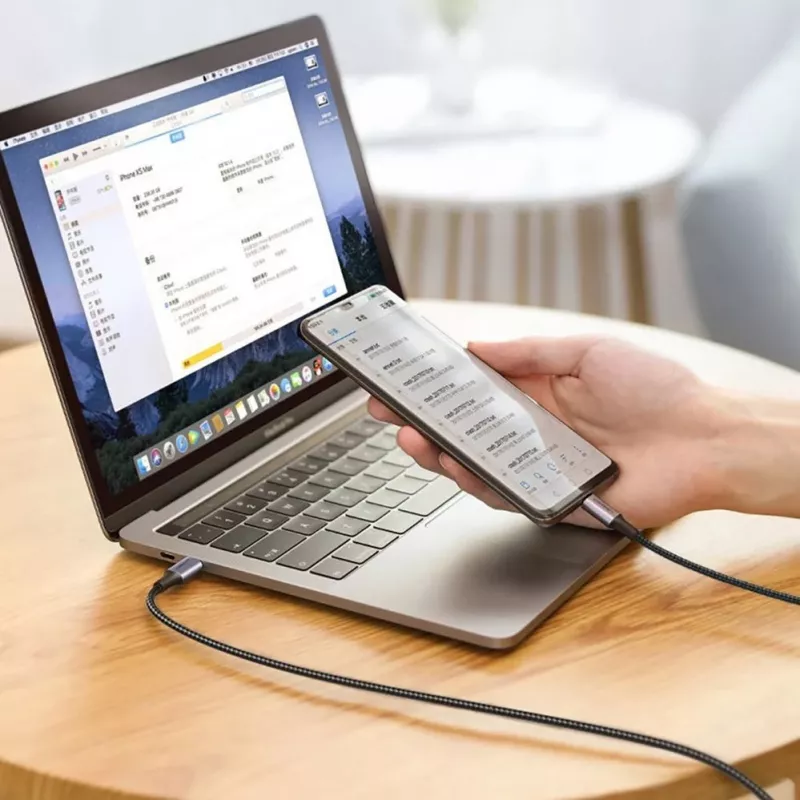 UGREEN US316 USB-C auf USB-C Kabel 100W 5A 480Mbps 1,5m Grau