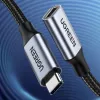 UGREEN US372 USB-C auf USB-C Kabel 100W 5A 10Gbps 0,5m Grau