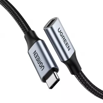 UGREEN US372 USB-C auf USB-C Kabel 100W 5A 10Gbps 0,5m Grau