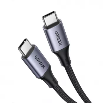 UGREEN US535 USB-C auf USB-C PD Kabel 240W 5A 1m - Grau