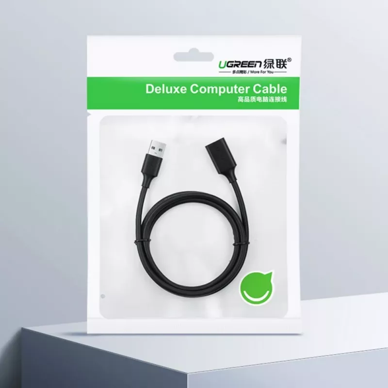 UGREEN USB 2.0 Verlängerungskabel 5m Schwarz (US103)