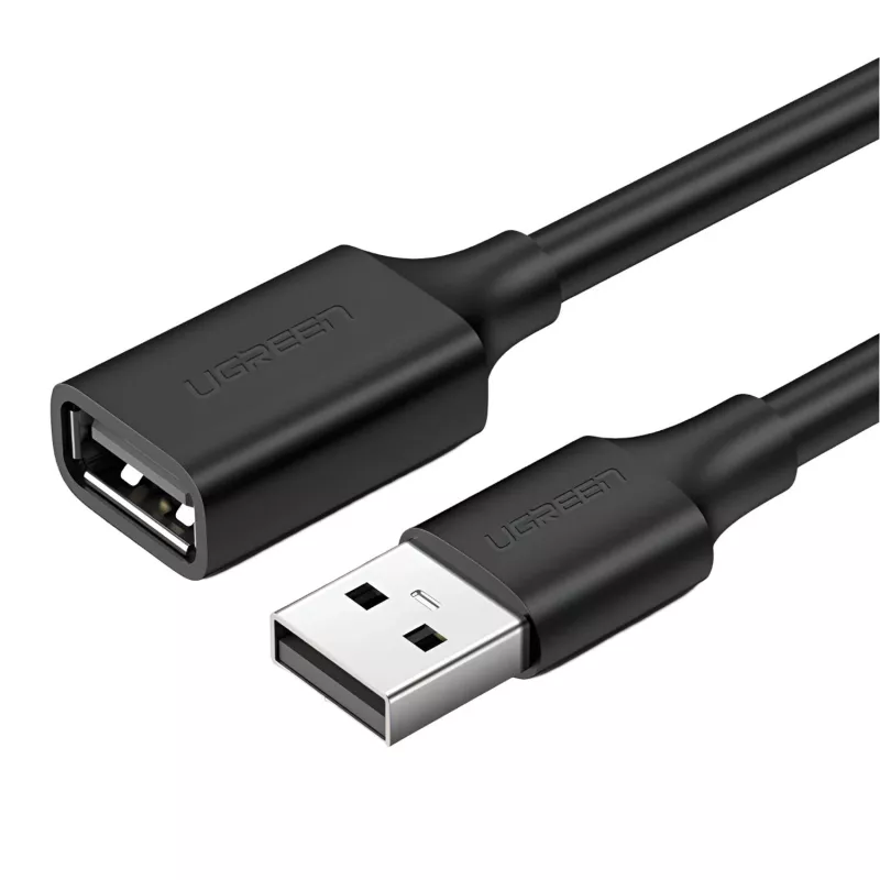 UGREEN USB 2.0 Verlängerungskabel – A-Stecker auf A-Buchse, 480Mbps Datenübertragung – 2M