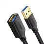 UGREEN USB 3.0 Verlängerungskabel 3m Schwarz Stecker auf Buchse SuperSpeed 5Gbps