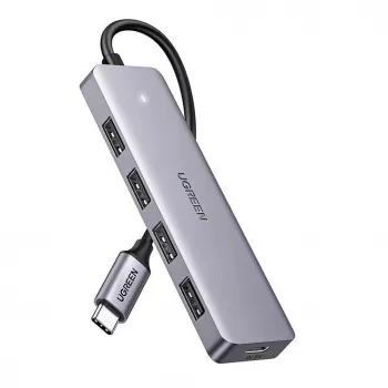 UGREEN USB 3.0 Hub 4-Port mit 1m Kabel - Schwarz (CM219)
