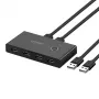 Ugreen USB 3.2 Gen 1 Switch Box 4-Port USB Hub für zwei Computer Schwarz (US216 30768)