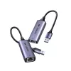 UGREEN USB-A 3.2 Gen 1 zu 2.5G Ethernet-Adapter, 2,5 Gbps RJ45 LAN, Aluminium, Space Gray, Plug & Play, Realtek RTL8156B, 10 cm Kabel