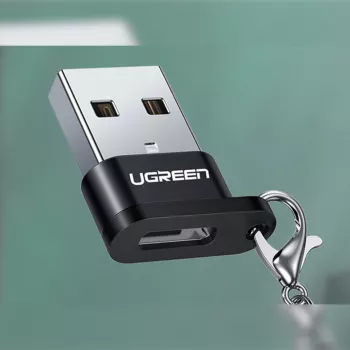 UGREEN USB-A Stecker auf USB-C Buchse Adapter (Schwarz)