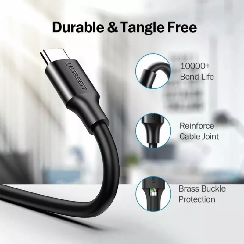 UGREEN USB-A auf USB-C 3.0 Kabel 1m Schwarz