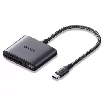 UGREEN USB-C Kartenleser - Space Gray, SD & Micro SD, 5 Gbit/s